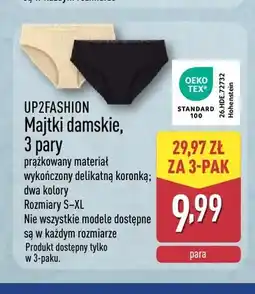 ALDI Majtki damskie UP2FASHION 3-pak oferta