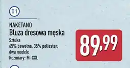 ALDI Bluza dresowa męska Naketano oferta