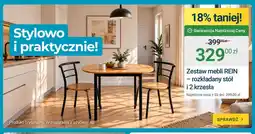 ERLI Zestaw mebli Rein rozkładany stół i 2 krzesła oferta