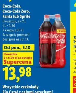 Lidl Napój Coca-Cola oferta