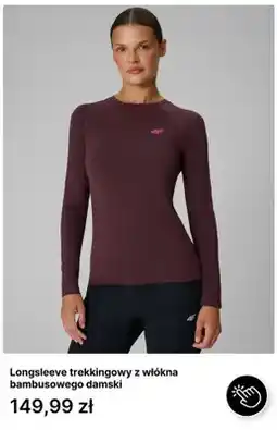 4F Longsleeve trekkingowy z włókna bambusowego damski 4F oferta