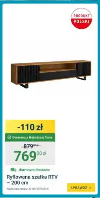 ERLI Ryflowana szafka RTV 200 cm oferta