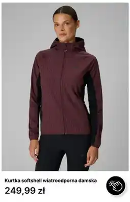 4F Kurtka softshell wiatroodporna damska 4F oferta
