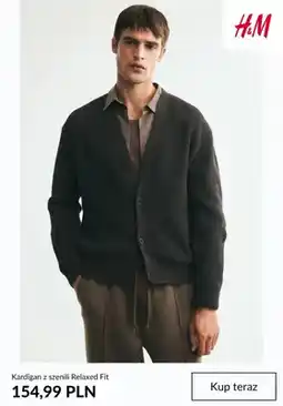 H&M Kardigan z szenili Relaxed Fit H & M oferta