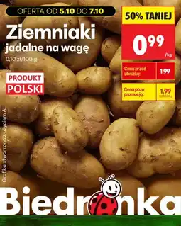 Biedronka Ziemniaki jadalne polskie oferta