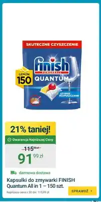ERLI Kapsułki do zmywarki Finish Quantum All in 1 oferta