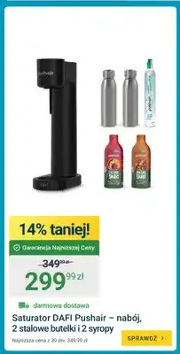 ERLI Saturator Dafi Pushair nabój 2 stalowe butelki i 2 syropy oferta