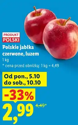 Lidl Jabłka Polski oferta