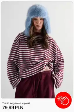 Cropp T-shirt longsleeve w paski Cropp oferta