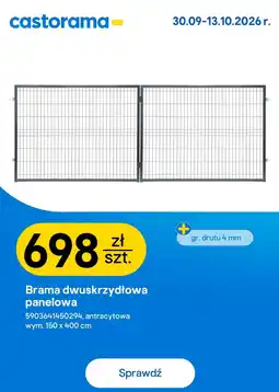 Castorama Brama dwuskrzydłowa panelowa oferta
