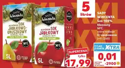 Kaufland Sady Wincenta Sok 100% tłoczony NFC oferta