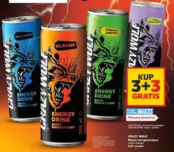 Kaufland Crazy Wolf Napój energetyzujący różne rodzaje oferta