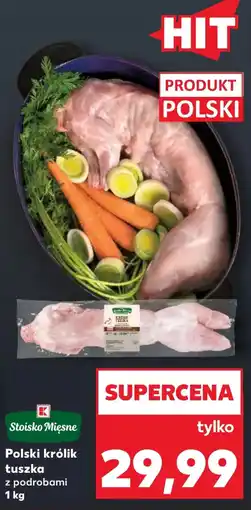 Kaufland Stoisko Mięsne Polski królik tuszka z podrobami oferta
