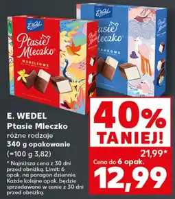 Kaufland E. Wedel Ptasie Mleczko oferta