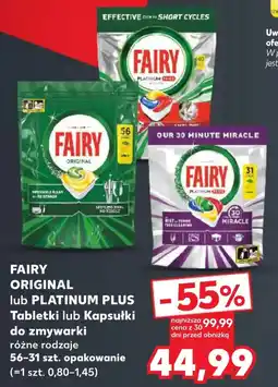 Kaufland FAIRY Tabletki lub Kapsułki do zmywarki oferta