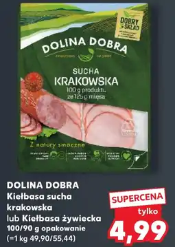 Kaufland Dolina Dobra Kiełbasa sucha krakowska oferta