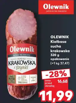 Kaufland Olewnik Kiełbasa sucha krakowska z Szynki oferta