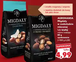 Kaufland AGROHANSA Migdały w czekoladzie mlecznej lub białej oferta