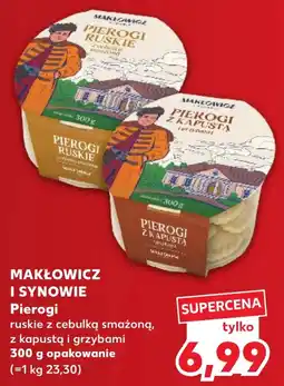 Kaufland Pierogi ruskie z cebulką smażoną, z kapustą i grzybami oferta