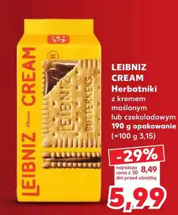 Kaufland Herbatniki z kremem maślanym lub czekoladowym oferta
