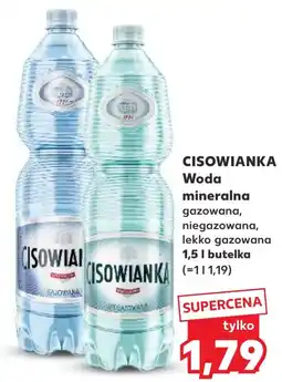 Kaufland Cisowianka Woda mineralna gazowana, niegazowana, lekko gazowana oferta