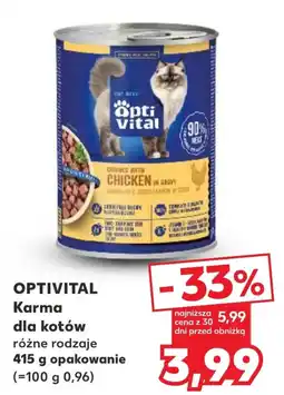 Kaufland OPTIVITAL Karma dla kotów oferta
