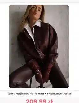 Renee Kurtka Przejściowa Ramoneska w Stylu Bomber Jacket oferta
