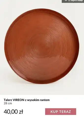 Talerz VIREON z wysokim rantem