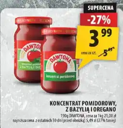 Arhelan Koncentrat Pomidorowy z Bazylia i Oregano DAWTONA oferta