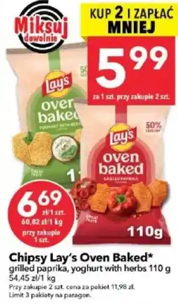 Lewiatan Chipsy Lay's Oven Baked oferta