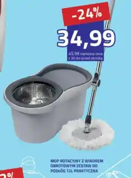 Hildebrandt Mop Rotacyjny z Wiadrem Obrotowym Zestaw do Podłóg 12L Praktyczna oferta