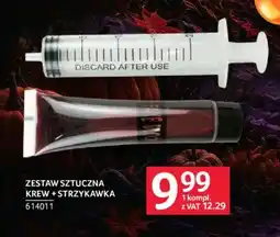 Selgros Zestaw Sztuczna Krew + Strzykawka oferta