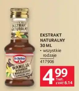 Selgros Dr. Oetker Ekstrakt Naturalny Wanilia Bourbon z Madagaskaru oferta