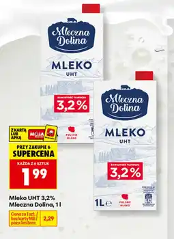 Biedronka Mleko UHT Mleczna Dolina oferta