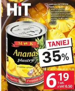 Selgros Ananas plastry M&K oferta
