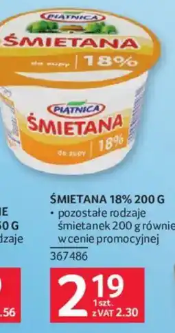 Selgros Śmietana 18% Piatnica oferta