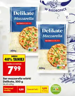 Biedronka Ser mozzarella wiórki Delikate oferta