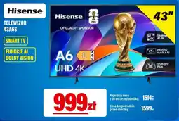 RTV EURO AGD Telewizor Hisense 43A6S oferta