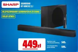 RTV EURO AGD Sharp Soundbar HT-SBW312 2.1 oferta