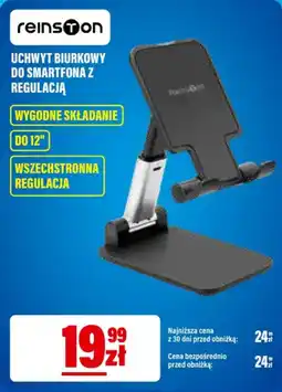 RTV EURO AGD Uchwyt biurowy do smartfona z regulacją Reinston oferta