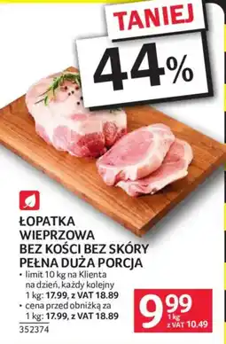 Selgros Łopatka Wieprzowa oferta