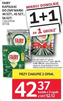 Selgros Kapsułki do zmywarki Fairy oferta