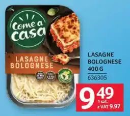 Selgros Come a Casa Lasagne Bolognese oferta