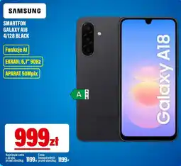 RTV EURO AGD Samsung Smartfon Galaxy A18 4/128 Black oferta