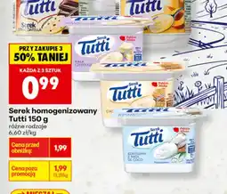 Biedronka Serek homogenizowany Tutti oferta