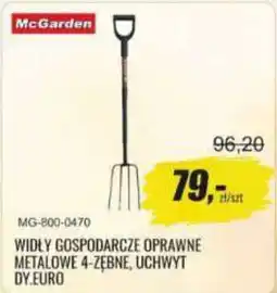 Unimet McGarden WIDŁY GOSPODARCZE OPRAWNE METALOWE 4-ZĘBNE, UCHWYT DY.EURO oferta