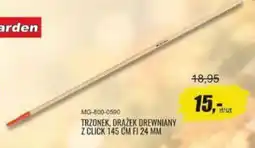Unimet Garden TRZONEK, DRAŻEK DREWNIANY Z CLICK 145 CM FI 24 MM oferta