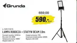 Unimet Grunda Lampa robocza + statyw Beam 1.8m oferta
