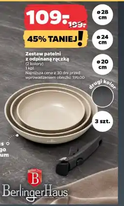 Netto Zestaw patelni z odpinaną rączką BerlingerHaus oferta