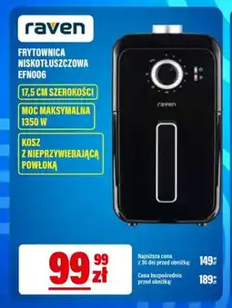 RTV EURO AGD Frytownica niskotłuszczowa EFN006 Raven oferta